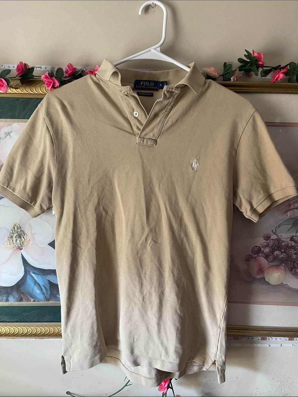 Polo by Ralph Lauren Men’s Beige Polo Shirt